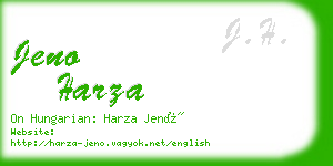 jeno harza business card